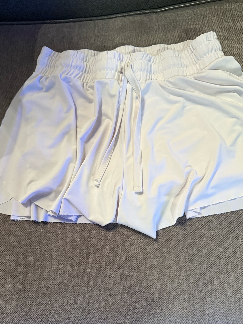 White butterfly shorts
